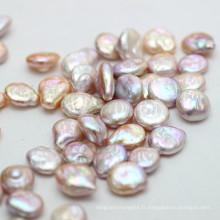 14-15mm Irregular Coin Baroque Culture Pearl Beads Vente en gros,